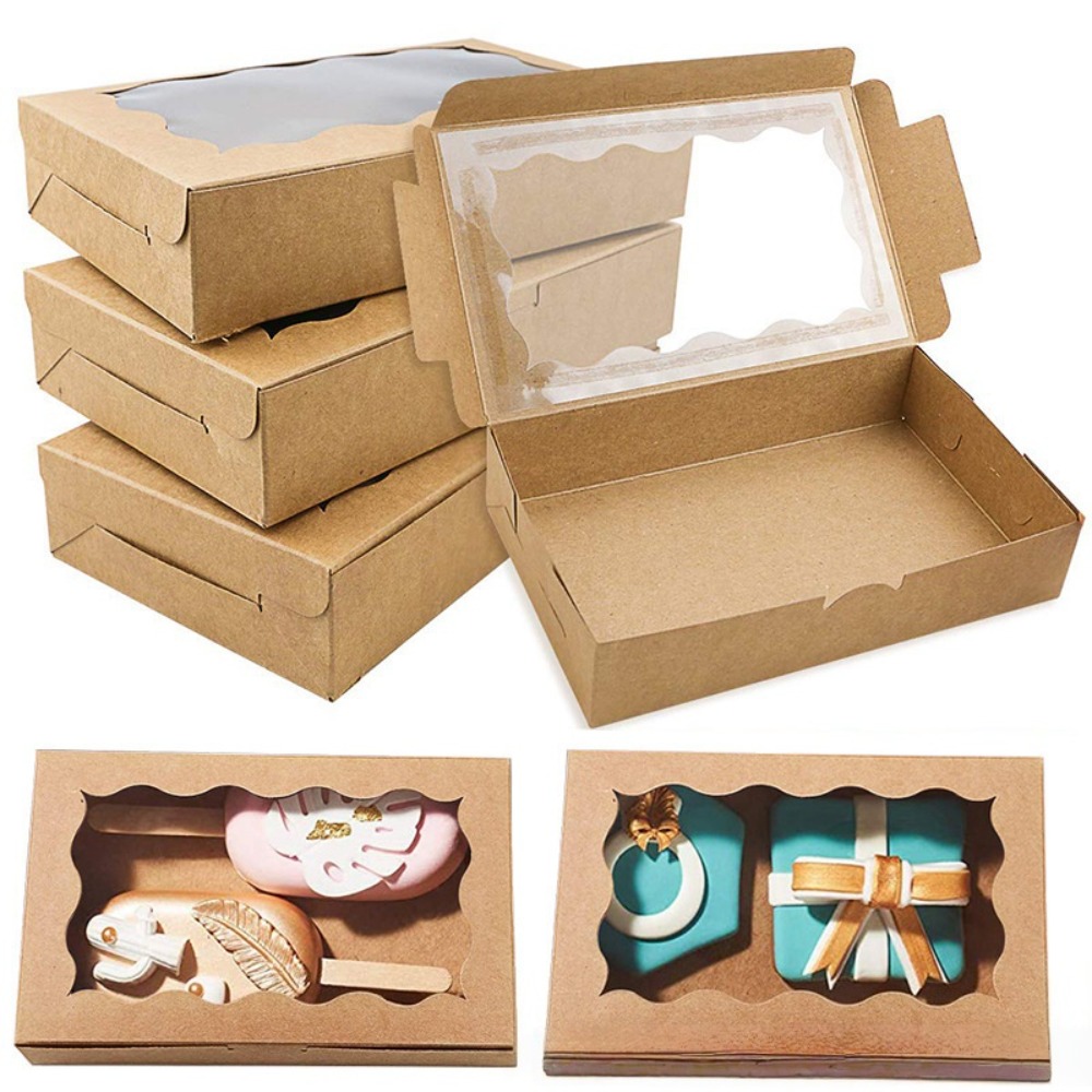 Good Supply Wedding Cake - 10Pcs 크래프트 종이 케이크 사탕 상자