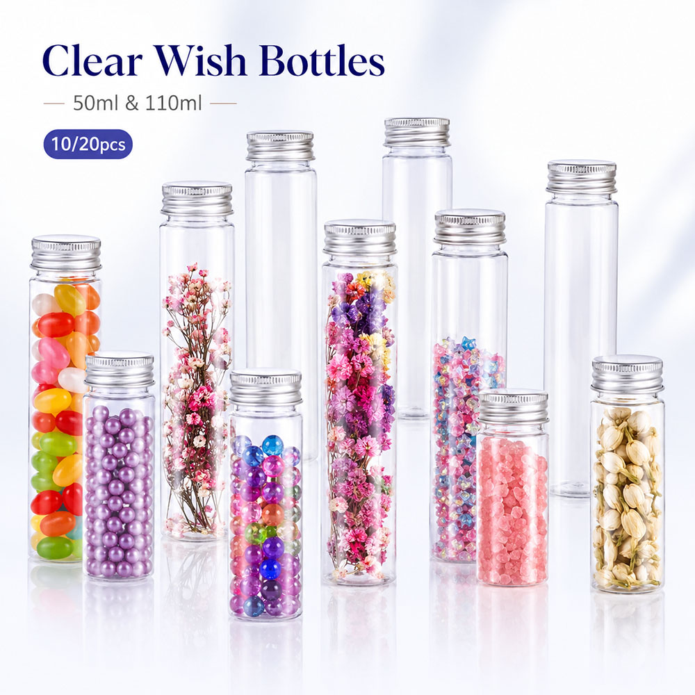 20pcs 50ml/100ml 투명 플랫 튜브 알루미늄 - Wedding Decoration Supply 리뷰 및 가격