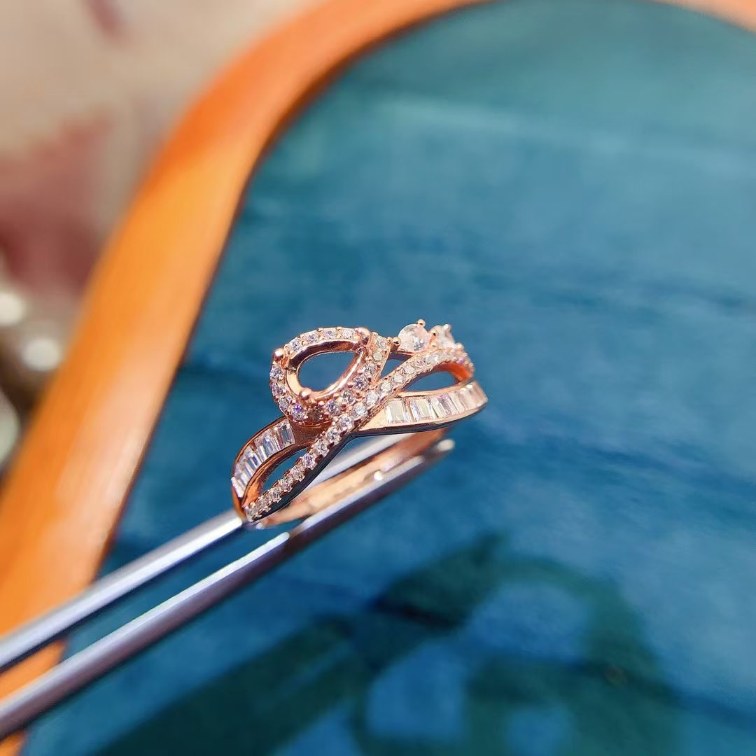 18K 골드 도금 4mm * 6mm 배 컷 보석 반지  - Supplier Wedding 리뷰 및 가격