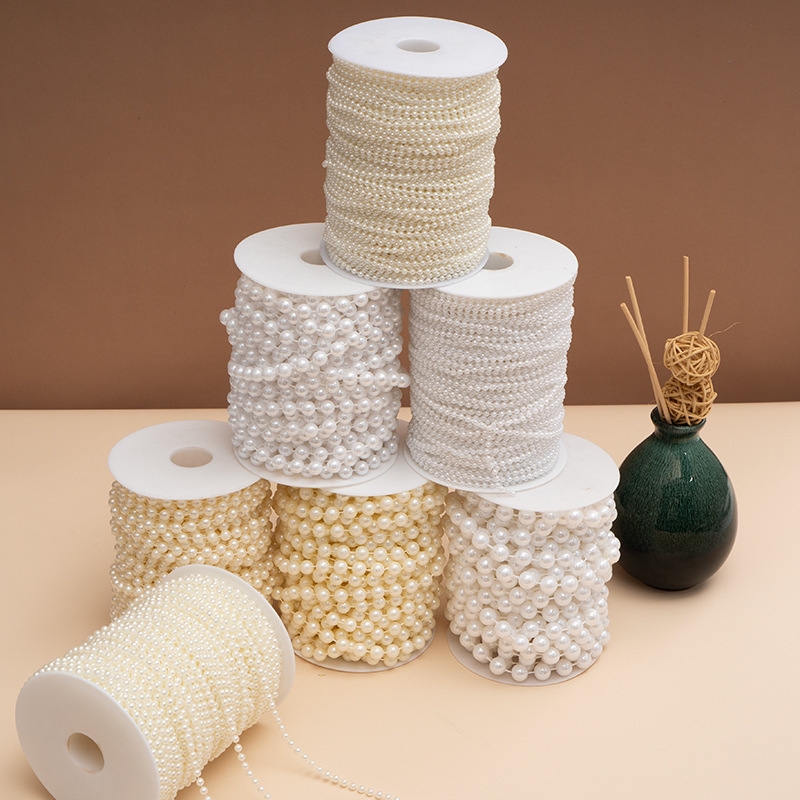 2/5m ABS 모조 진주 구슬 체인 라인 코드 스레드 - Wedding Decoration Supply 리뷰 및 가격
