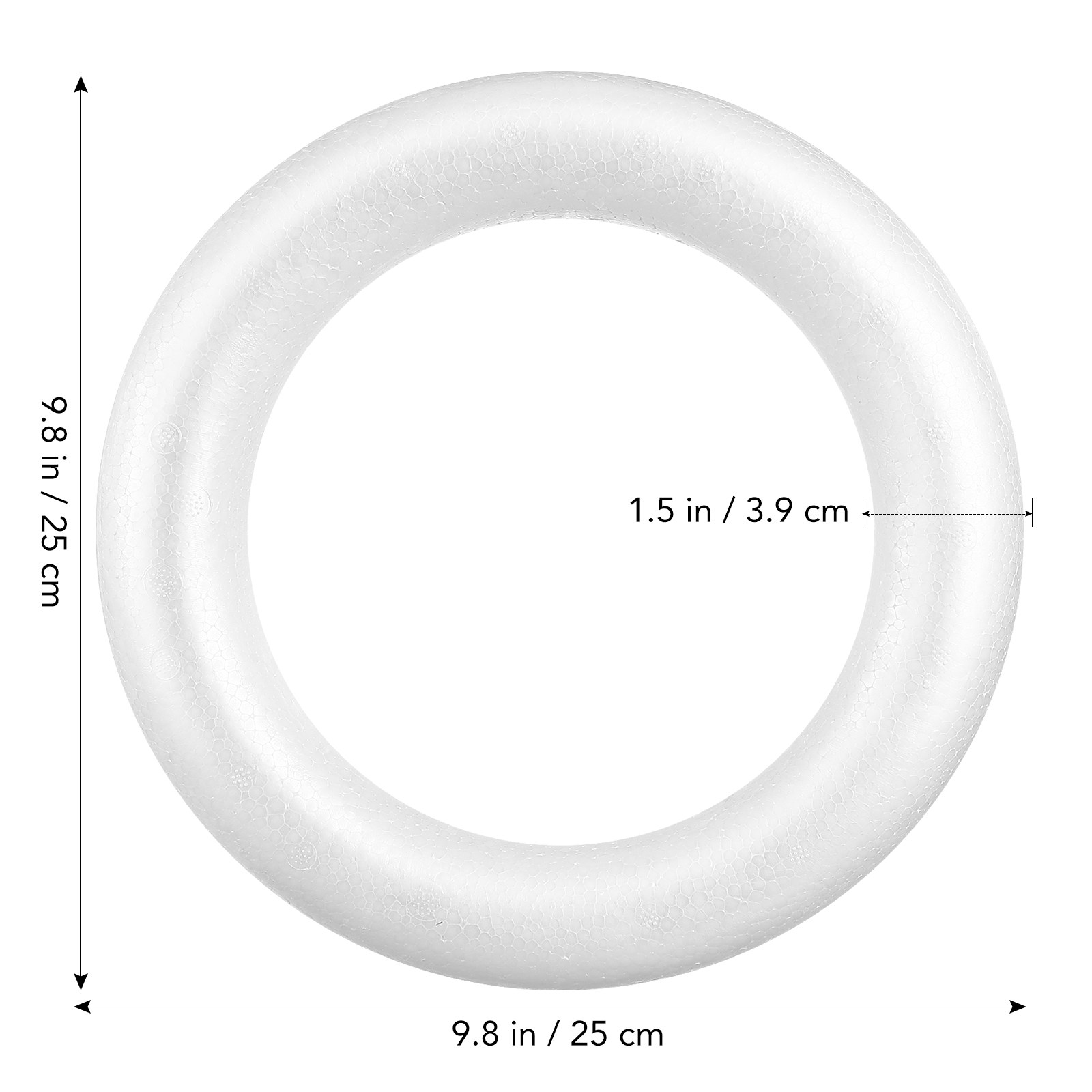 3개입 원형 링 DIY 공예 재료 화이트 폼 링 어린이 - Wedding Supply Decor 리뷰 및 가격