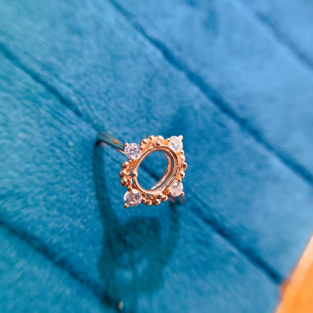 18K 골드 도금 약혼 반지 설정 6mm * 8mm 타 - Supplier Wedding 리뷰 및 가격