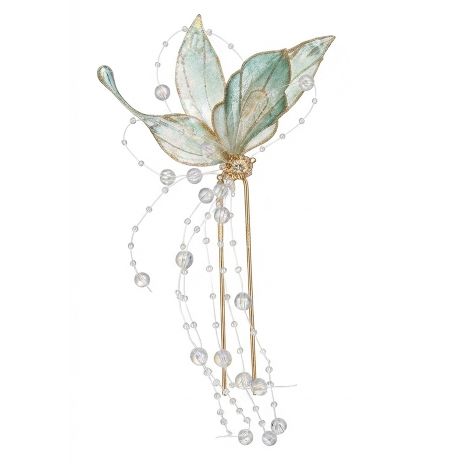 여성용 나비 태슬 헤어핀 합금 헤어스틱 신중국풍 웨딩  - Wedding Decoration Supply 리뷰 및 가격