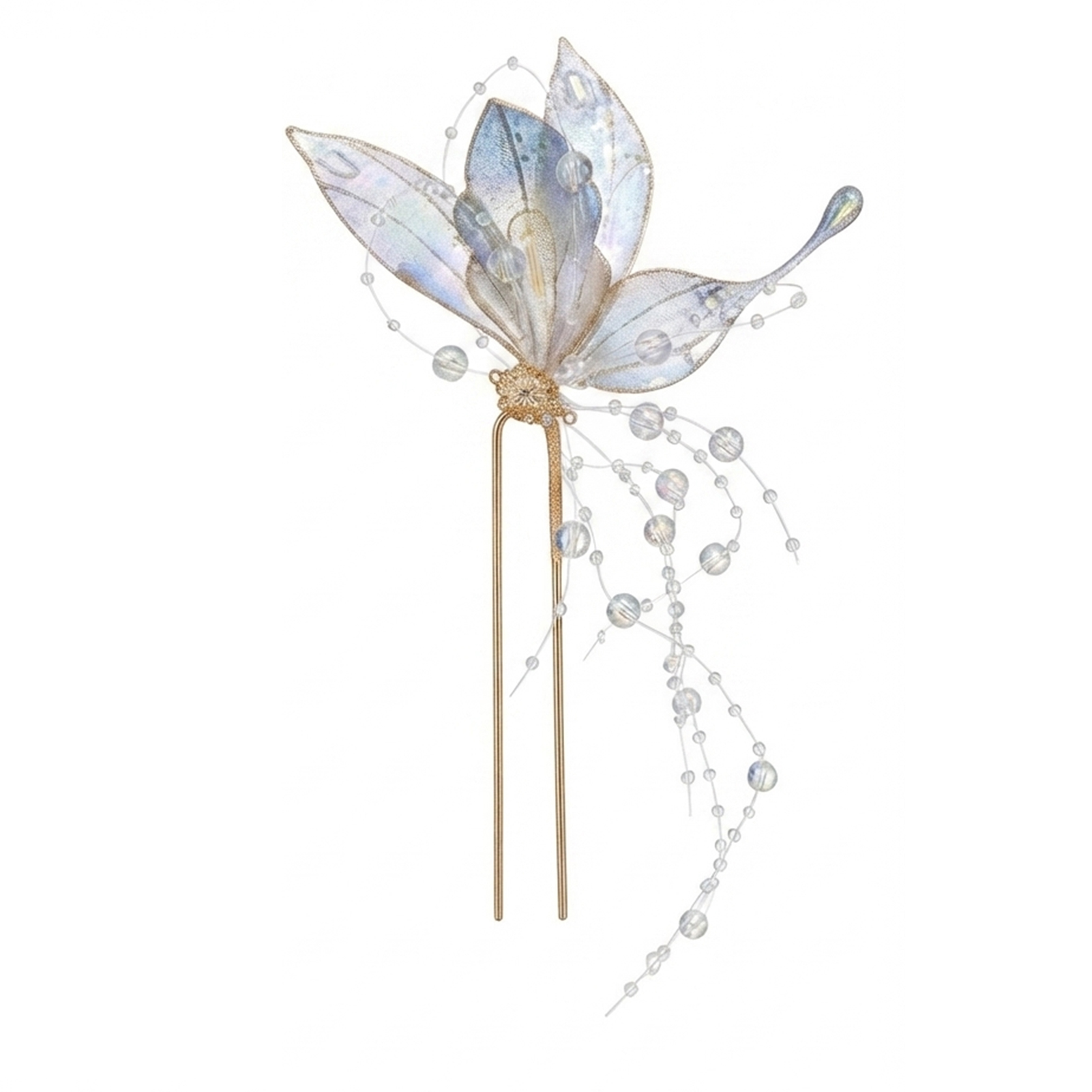여성용 나비 태슬 헤어핀 합금 헤어스틱 신중국풍 웨딩  - Wedding Decoration Supply 리뷰 및 가격
