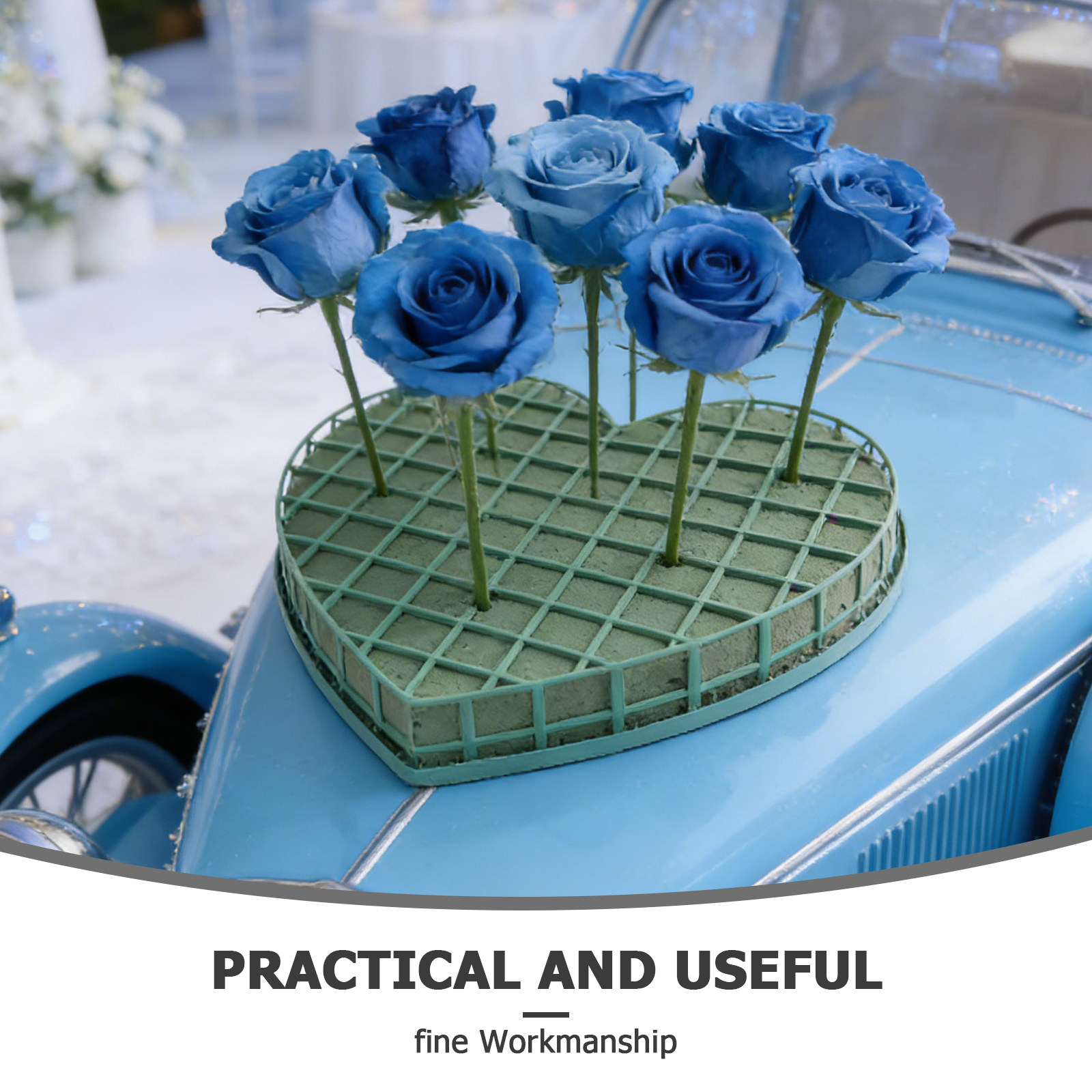 1세트 꽃꽂이용 폼, 하트 모양, 웨딩 자동차 장식용, - Wedding Supply Decor 리뷰 및 가격